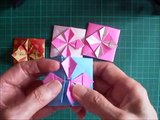 折り紙 1枚 花のポチ袋2 簡単な折り方（niceno1）Origami Flower envelope　tutorial-6kxqvLpHynE