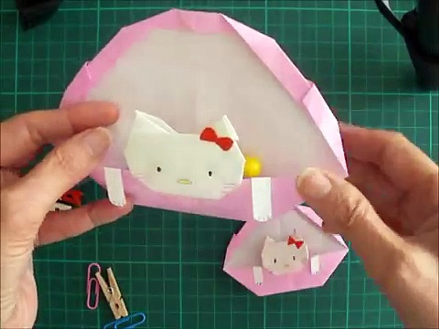 折り紙 キティちゃんのバスケット 簡単な折り方 Niceno1 Origami Hello Kitty In The Basket H6 Dqbixvoe Video Dailymotion