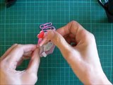 折り紙 キティちゃんのバスケット しおり 簡単な折り方（niceno1）Origami Hello Kitty in the basket bookmark-BJU6vB6tCOM