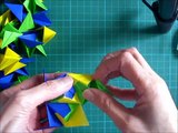 折り紙 くす玉 飾り折り 折り目 30ユニット 折り方 Origami Kusudama Decoration 30units-ppq9j4kC32s