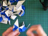 折り紙 くす玉 白波 折り方 Origami Kusudama wave 30units-YRsUHkmmxus