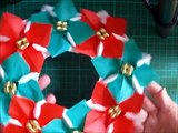 折り紙 クリスマスリース ポインセチアの簡単な折り方（niceno1）Origami Christmas wreath Poinsettia-o1Y114Z5a6M