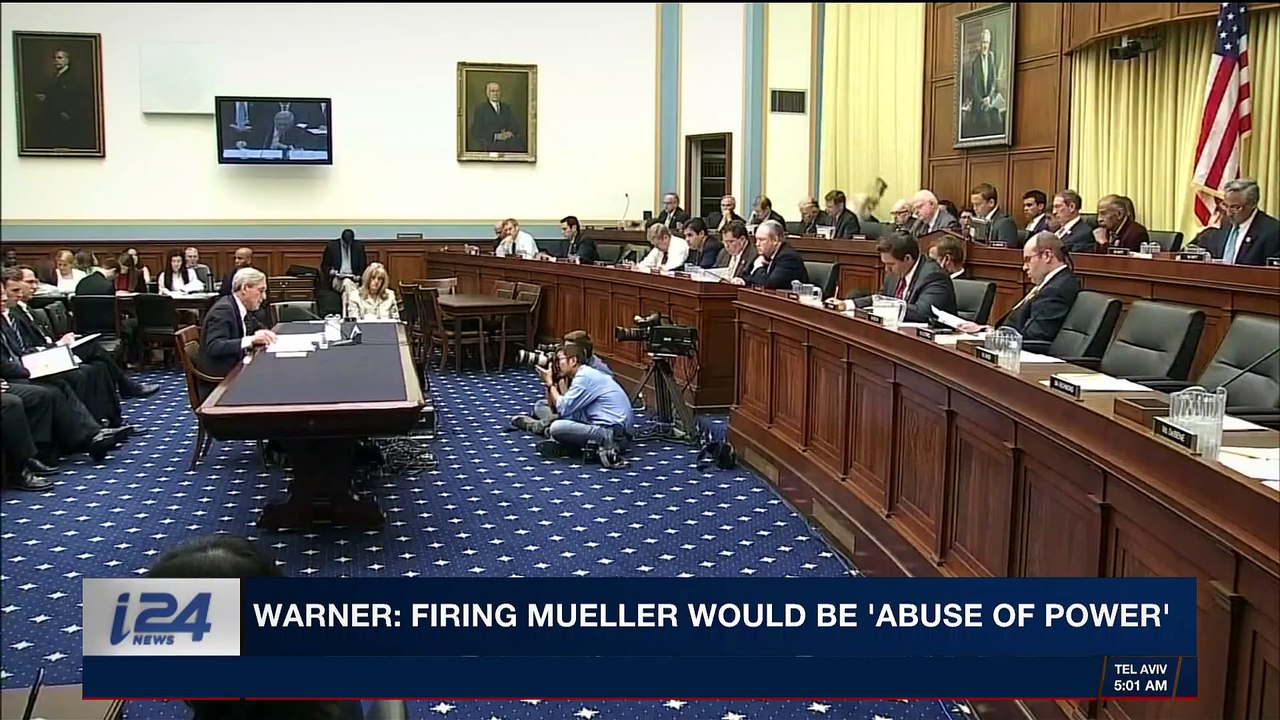 i24NEWS DESK | Warner: Firing Mueller would be "abuse of power' | Wednesday, December 20th 2017