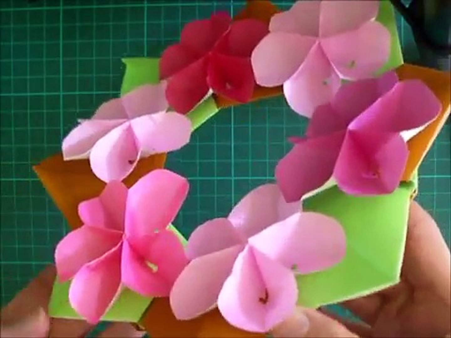 折り紙 梅の花 リース 簡単な折り方 Niceno1 Origami Flower Plum Wreath Tutorial Lmzxy8ybtto Video Dailymotion