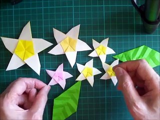 折り紙 花 フレンジペニー 折り方（niceno1）Origami Flower Frengipani-0L4SBKDEd_Q