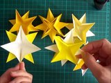 折り紙の星(立体)1枚で簡単な折り方（niceno1）Origami star tutorial-N-V0F1A6dfM