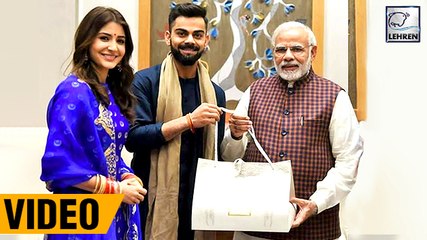 Download Video: Virat Kohli & Anushka Sharma Receive Wedding Gifts From PM Narendra Modi