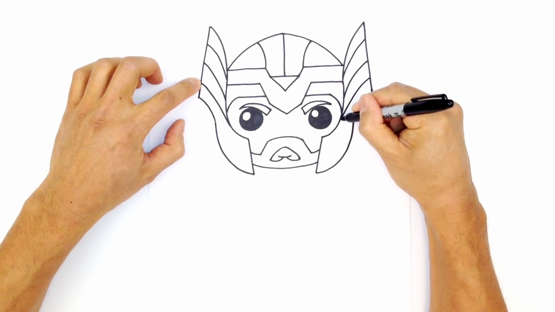 how to draw thor from avengers