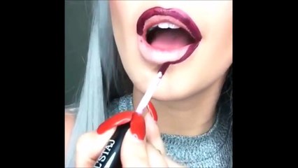 Lipstick Tutorial Compilation 2016 _ Part 6 -8D2LN4j_Wsw