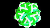 Modular Origami Kusudama.   折り紙 くす玉 薗部式 裏出し-5PnsR39F2eg