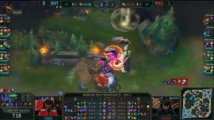 SKT vs RNG Semifinal ALL GAMES FULL - World Championship 2017 - SK Telecom T1 vs Royal Never Give Up_clip759