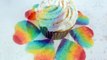 Simple Rainbow Chocolate Heart Valentines Cupcake - How To With The Icing Artist-pKg2oVyTOAk