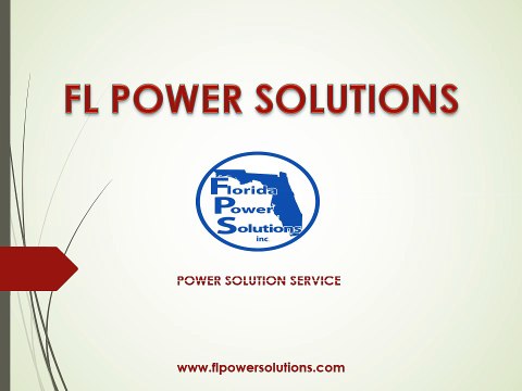 Florida Power Solutions Inc offer the best Residential Generators