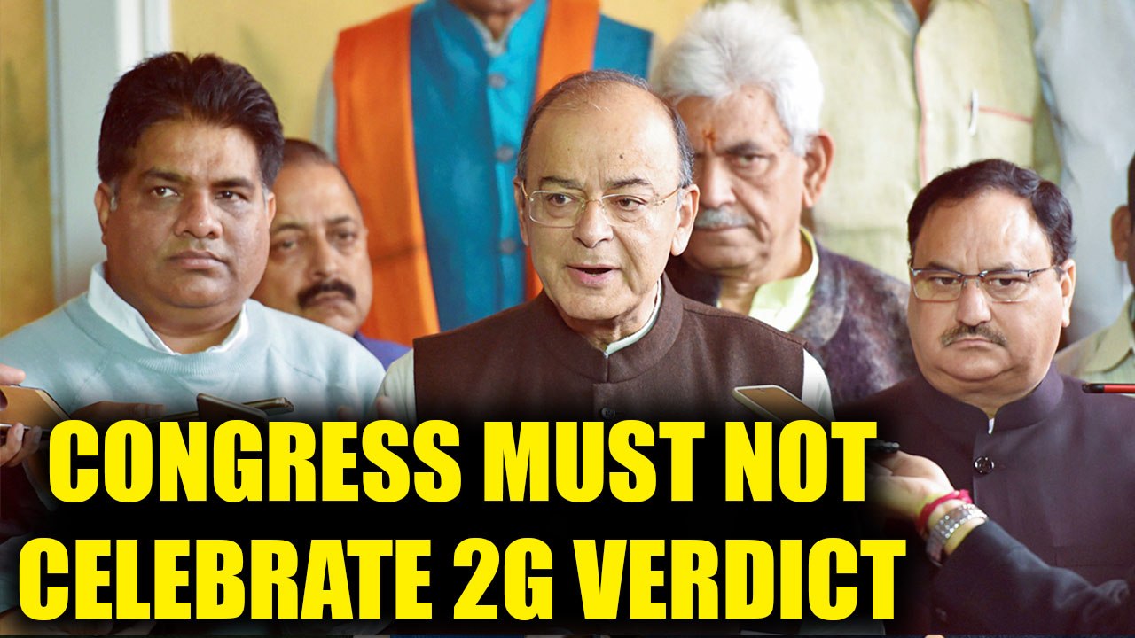 2g Spectrum Verdict Jaitley Says Congress Must Not Consider Ruling As Certificate Oneindia 