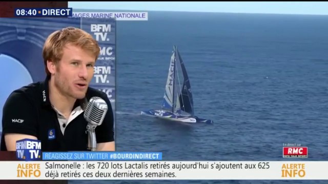 27 nœuds de moyenne, 50km/h en moyenne . François Gabart évoque ses records après son tour du monde à la voile