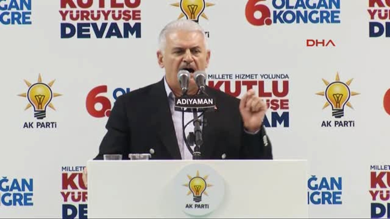 Adıyaman-Başbakan Binali Yıldırım AK Parti Adıyaman 6. Olağan İl Kongresi'nde Konuştu