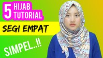 5 Cara Pakai Jilbab Segi Empat Terbaru Simple Dengan Motif Batik Cantik #NMY Hijab Tutorials
