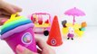Play Doh Ice Creams Rainbow Ice Cream Peppa Pig Ice Cream Parlor Playset Playdough Toy Videos , Cartoons animated movies 2018
