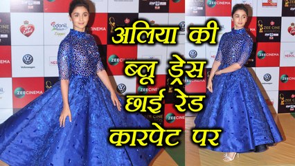 Alia Bhatt की Atelier Zuhra ब्लू ड्रेस छाई रेड कारपेट पर; Watch Video | Boldsky