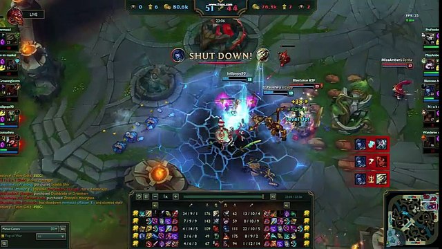 URF 1v5 Pentakills League Of Legends TOP 25