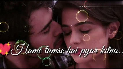 Awesome❤️ status❤️ -- { hame tumse h pyar }video for whatsapp  by Aaliya