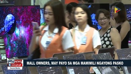 Mall owners, may payo sa mga mamimili ngayong Pasko