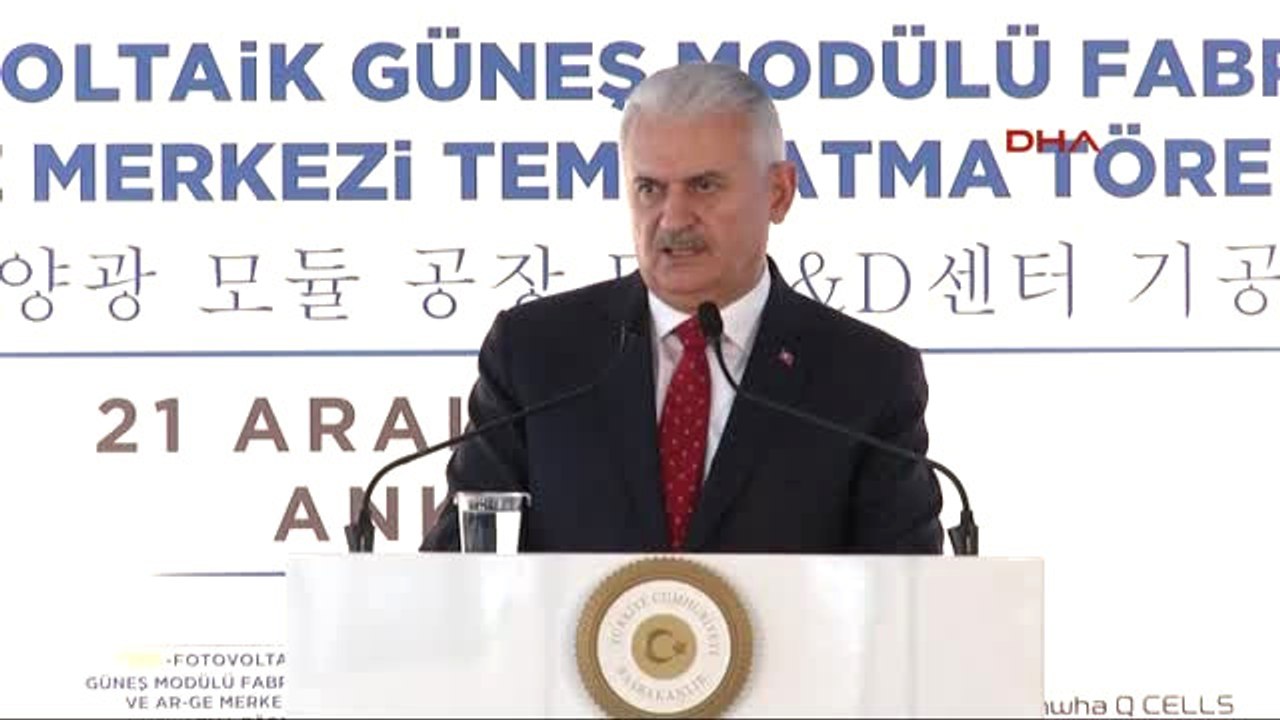 Başbakan Yıldırım Güneş Modülü Fabrikası ve Ar-Ge Merkezi Temel Atma Töreninde Konuştu -6