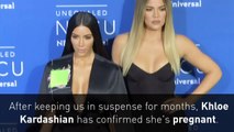 Khloe Kardashian FINALLY confirms she's pregnant