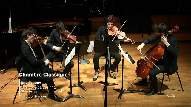 Oeuvres d'Eric Tanguy : Quatuor à cordes n° 2, très vif par le Quatuor Hanson