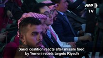 Saudi coalition spokesman reacts after missile targets Riyadh