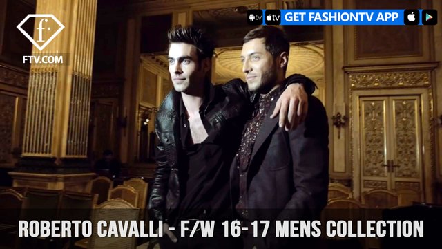 Roberto Cavalli Backstage Mens F/W 16-17 Collection in Milan | FashionTV | FTV