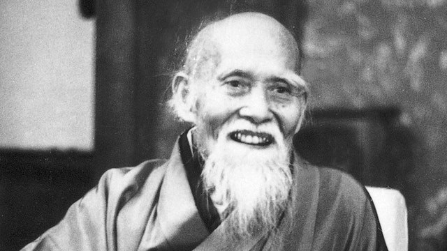 Morihei Ueshiba Demostración de Aikido en 1954
