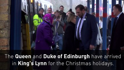 Queen and Duke arrive in Norfolk for Christmas