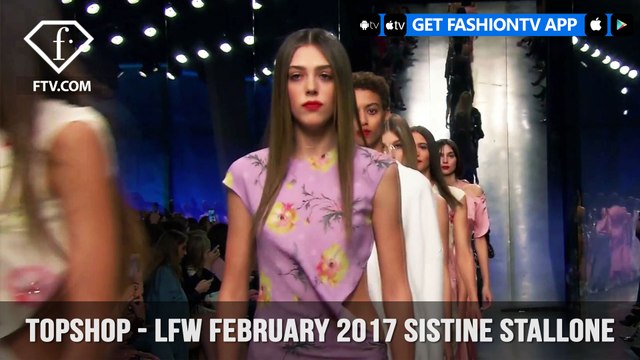Sistine Stallone Topshop London Fashion Week February 2017 Backstage| FashionTV | FTVNER