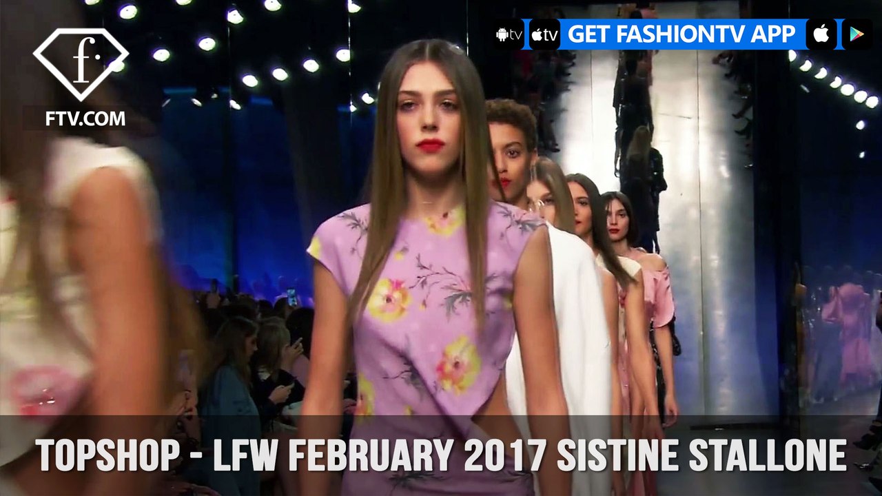 Sistine Stallone Topshop London Fashion Week February 2017 Backstage| FashionTV | FTVNER