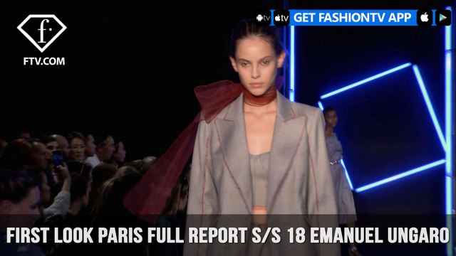 Emanuel Ungaro Marco Colagrossi's S/S 18 Collection Paris Fashion Week First Look | FashionTV | FTV