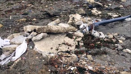 Silivri'de deniz suyu çekildi - İSTANBUL