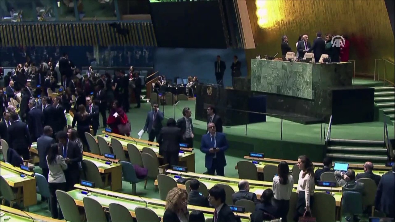 Dışişleri Bakanı Çavuşoğlu, BMGK Kudüs konulu toplantısına katıldı - NEW YORK