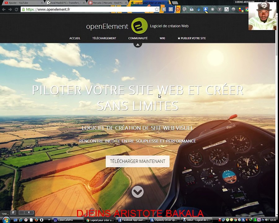 TUTO COMMENT CREE UN SITE WEB EN 16 MINUTE MÊME POUR LES @MATEURS - Djeins Aristote BAKALA