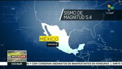 México: se registra un sismo de 5,4 grados en Oaxaca