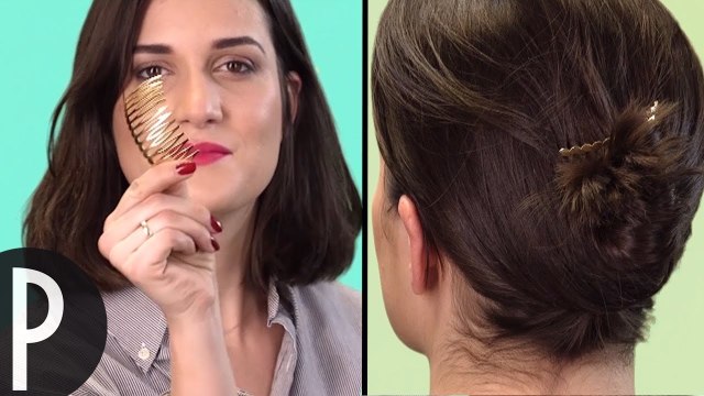 Différentes coiffures avec un peigne