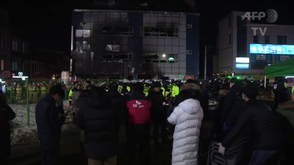 Sauna pega fogo na Coreia do Sul