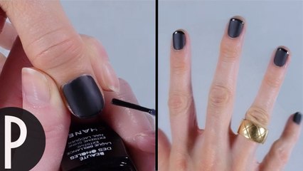 tuto ongles noirs mat