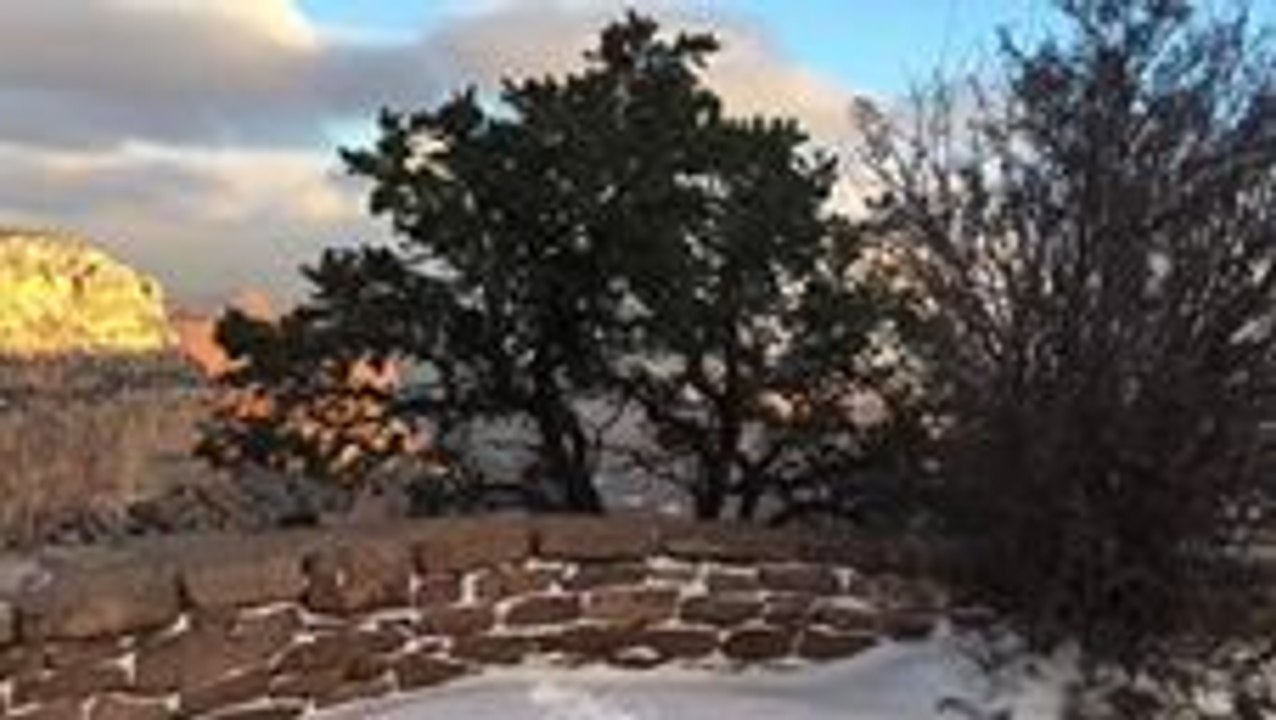 Dusting of Snow Blankets Grand Canyon for First Day of Winter