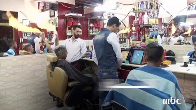الحلاقه بالنار.. محل جديد للحلاقة في مصر