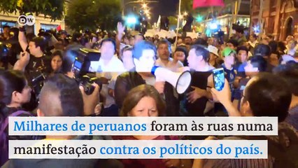 Às vésperas de votação que pode presidente, peruanos vão às ruas
