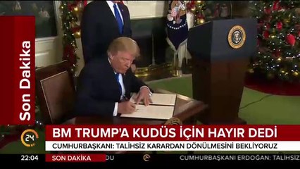 BM, Trump'a Kudüs için "Hayır" dedi