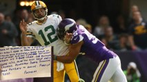 Anthony Barr Receives VIOLENT Hate Mail for Injuring Aaron Rodgers' Collarbone