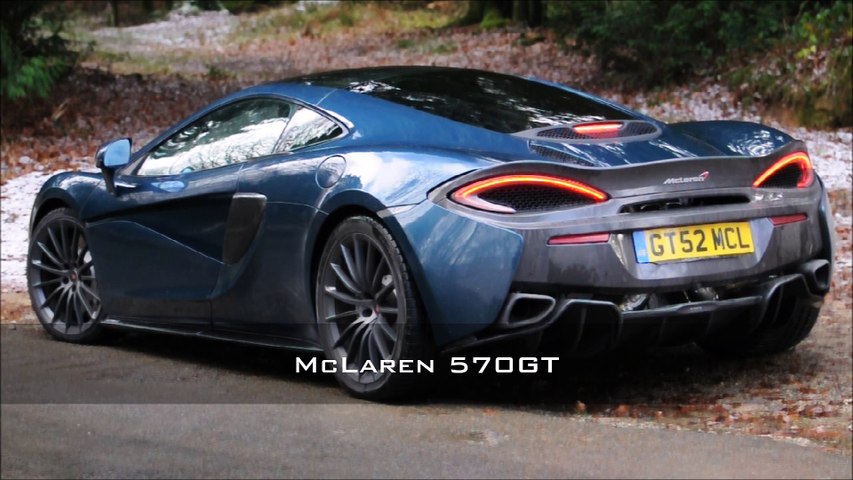 McLaren 570GT / V8 start engine & acceleration
