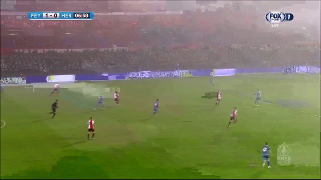 1-0 Steven Berghuis Goal Holland KNVB Beker Round 3 - 21.12.2017 Feyenoord 1-0 Heracles Almelo